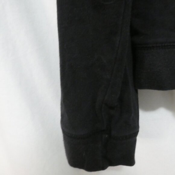 OLD NAVY - Stretch | 18 pit to pit measured | Black Zip-Up Hooded Sweatshirt - Picture 7 of 15